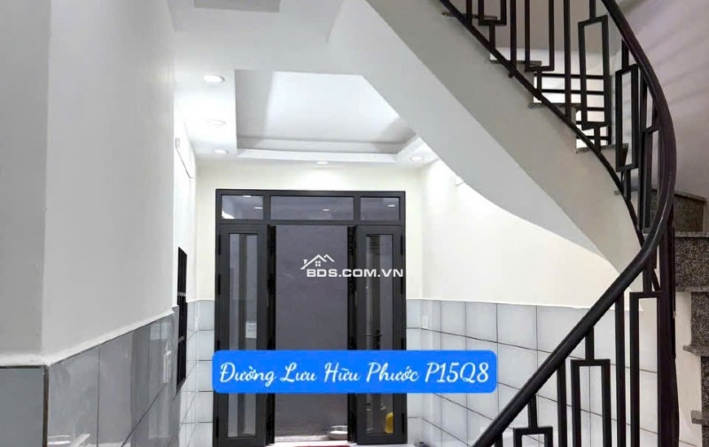 BÁN NHÀ 3 Tầng MỚI XÂY, DTSD 60m, LƯU HỮU PHƯỚC P15Q8, CHỈ CÓ 2ty600